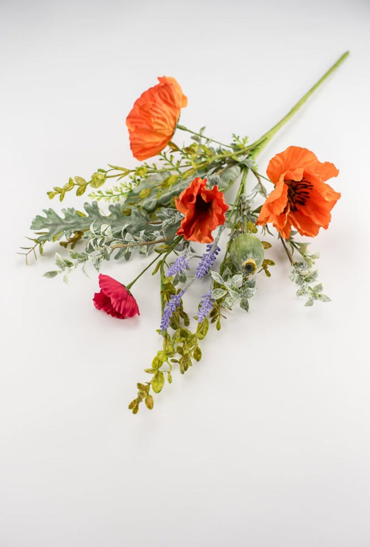 Artificial wild poppy spray - Greenery MarketPm2935-OG