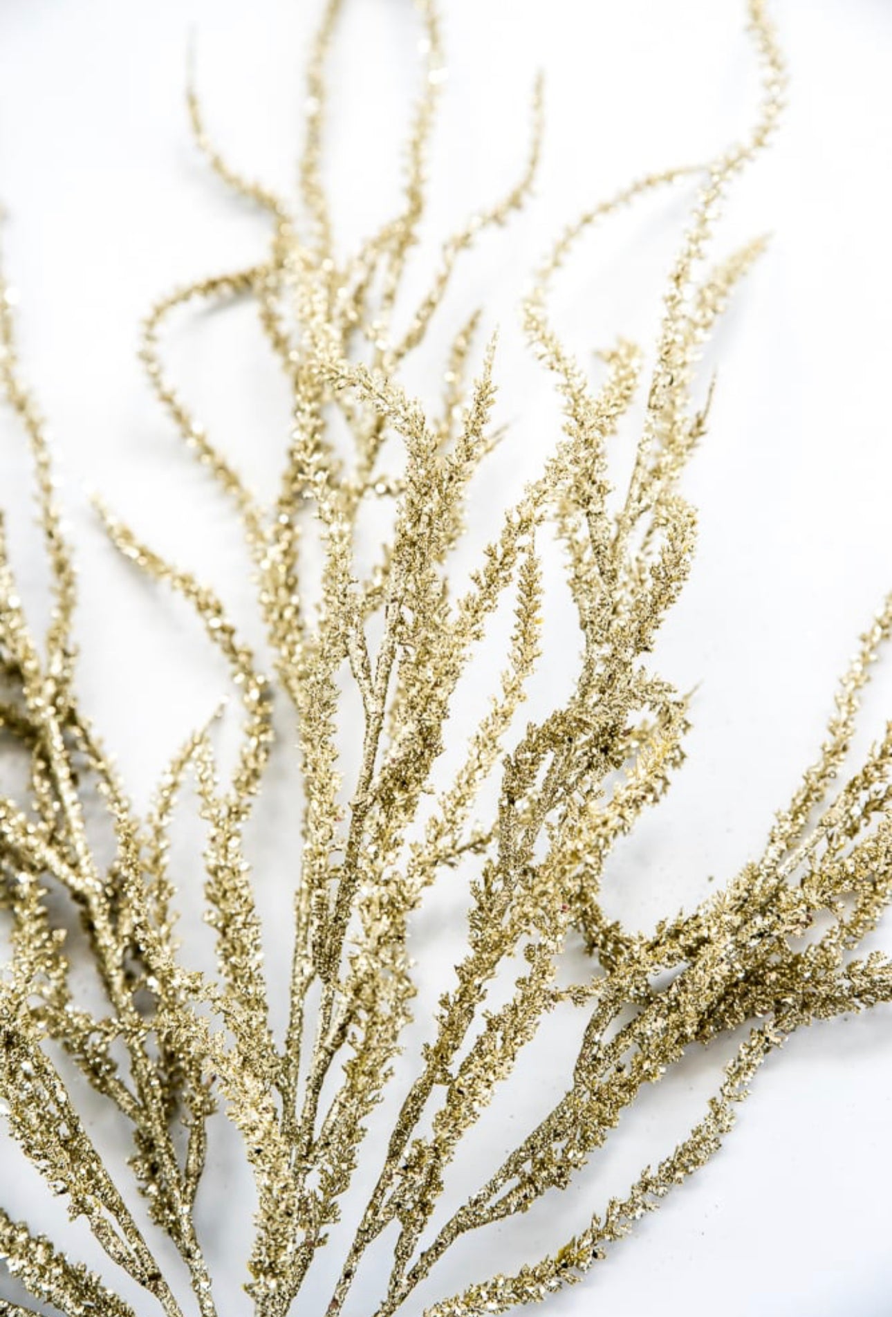 Artificial willow bush - glittered champagne - Greenery MarketArtificial Flora82841-CHAMP