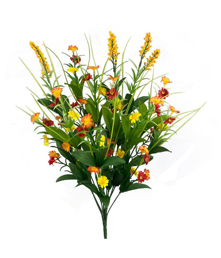 Astilbe wildflower filler bush - orange, red, yellow - Greenery Marketartificial flowers63379oryw