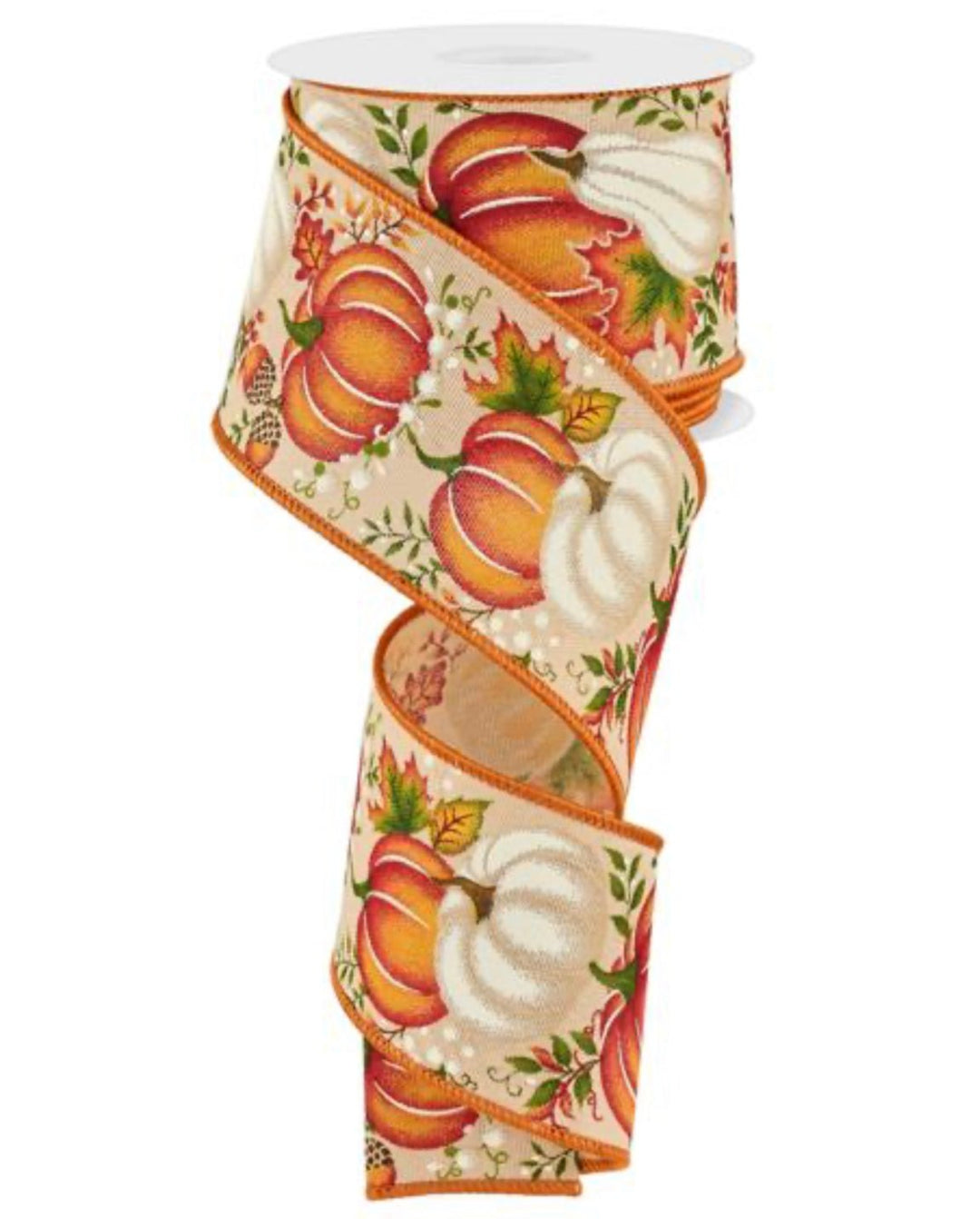 Autumn Mixed Pumpkin wired ribbon - Greenery MarketWired ribbonRGE1987F2