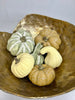 Bag of cream, beige, tan and sage green Pumpkins - Greenery Market81367