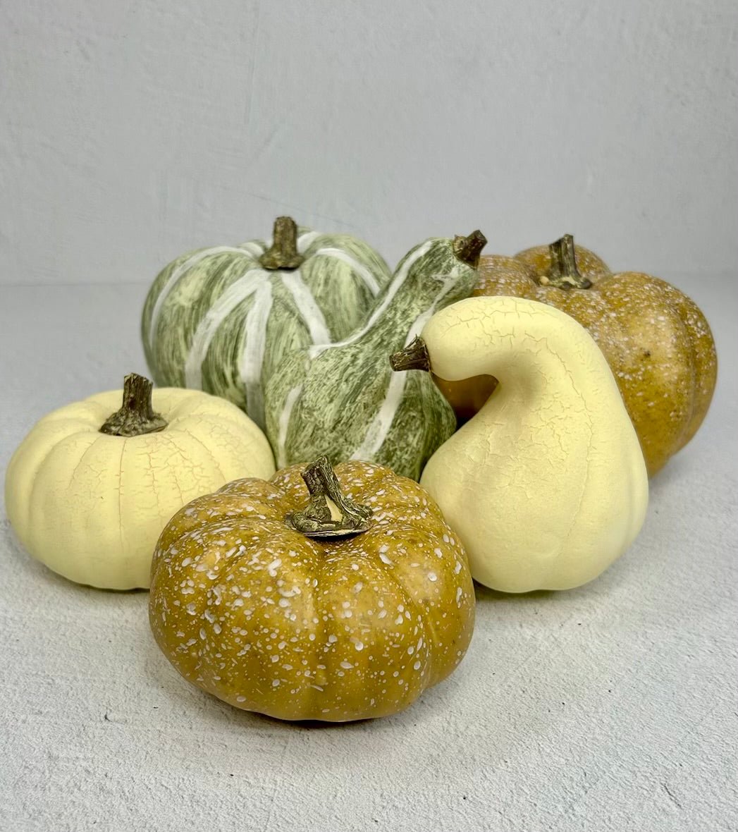 Bag Of Cream Beige And Green Pumpkins Greenery Market bag-of-cream-beige-and-green-pumpkins-greenery-market