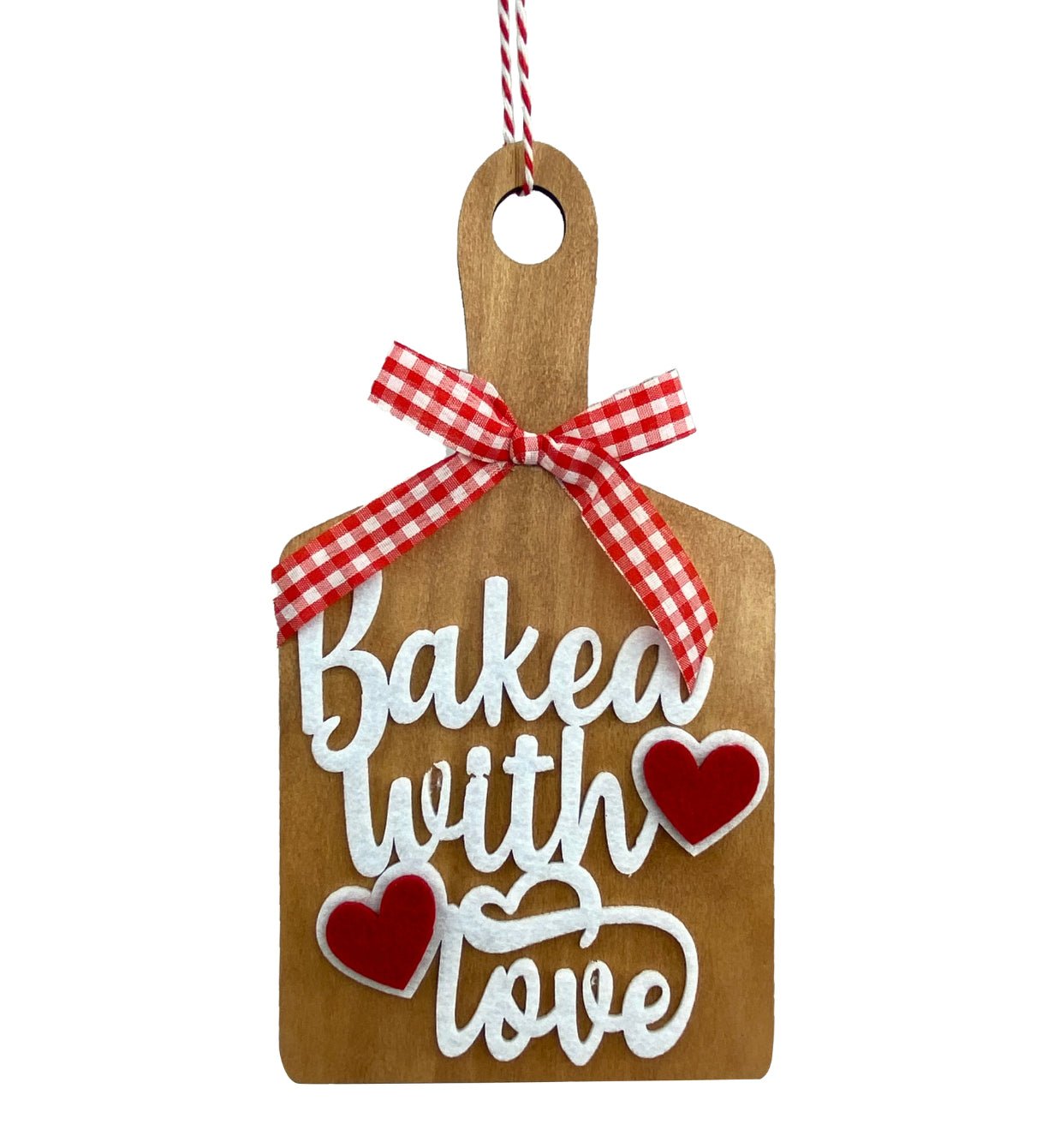 Baked with love cutting board sign - Greenery MarketPicks85600RDWT