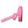 Beauty Pink and white classic gingham plaid wired ribbon, 5/8"X10Y - Greenery Market Wired ribbon