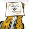 Bees, bow bundle & sign x 4 wired ribbons - Greenery MarketWired ribbon