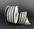 Black and ivory stripe 1.5” wired ribbon - Greenery MarketWired ribbon78242-09-21
