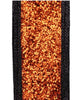 Black and orange chunky glitter wired ribbon, 1.5" - Greenery MarketWired ribbonRGA88146K