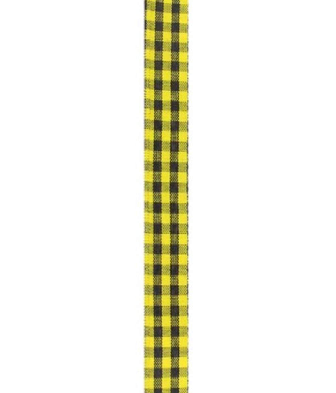 black and yellow check 5/8” wired ribbon - Greenery MarketWired ribbonRGE120557