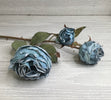Blue dried look rose spray - Greenery Marketartificial flowers149081 copy