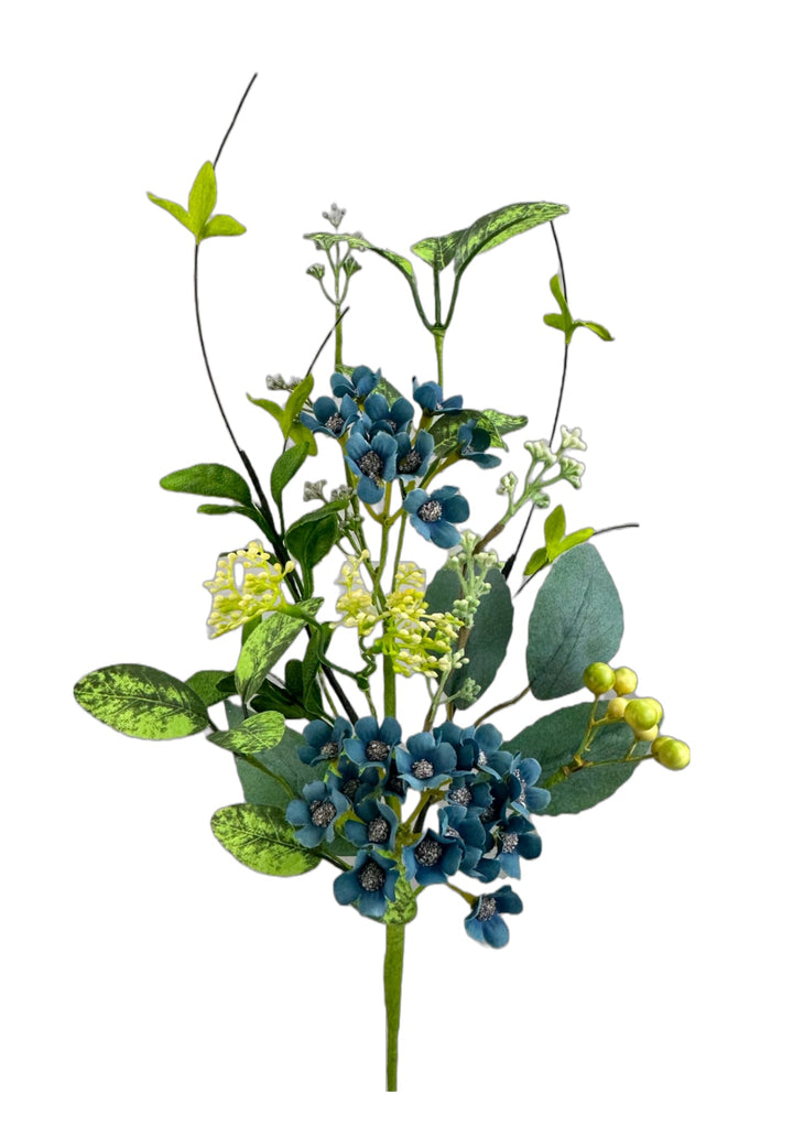 Blue flower and greenery - Greenery MarketArtificial Flora63460BL