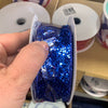 Blue Solid large glitter wired ribbon 1.5” - Greenery MarketWired ribbonRGA130025