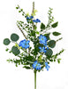 Blue wildflower spray with greenery - Greenery Market63250BL