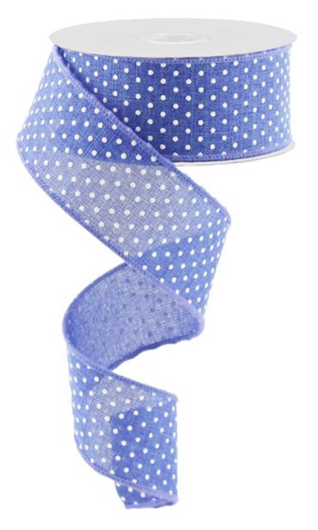 Blue with white raised dots ribbon 1.5