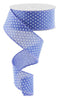 Blue with white raised dots ribbon 1.5" - Greenery MarketWired ribbonRG0165125