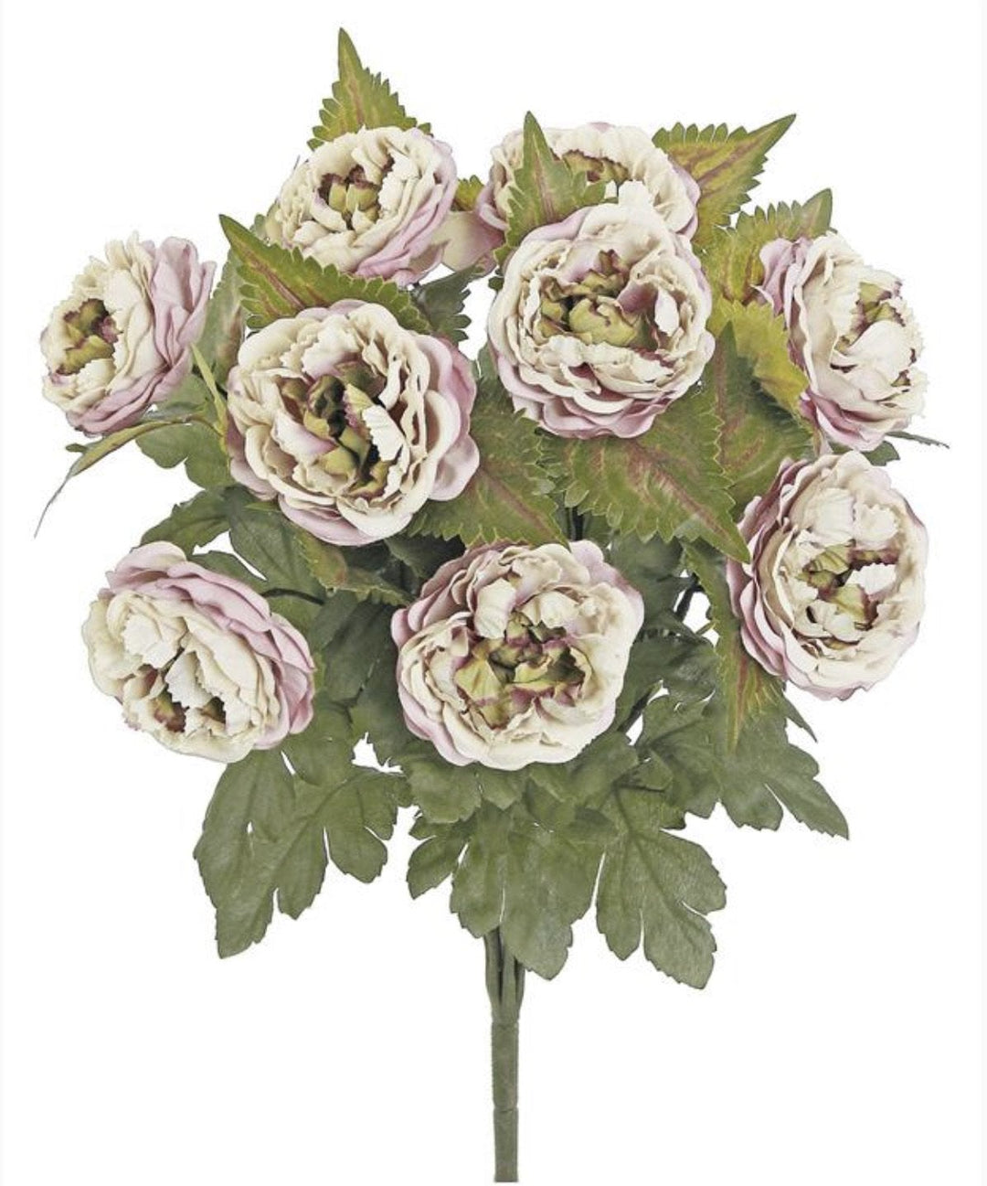 Blush pink Ranunculus bush - Greenery Market artificial flowers