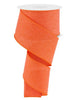 Bright orange crystal wired ribbon 2.5” - Greenery MarketWired ribbonRge199520