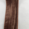 Brown crinkled velvet 2.5” 20 yards - Greenery Market9745276
