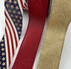 Burgundy and navy Patriotic bow bundle x 3 ribbons - Greenery MarketWired ribbonPatrioticdarkx3