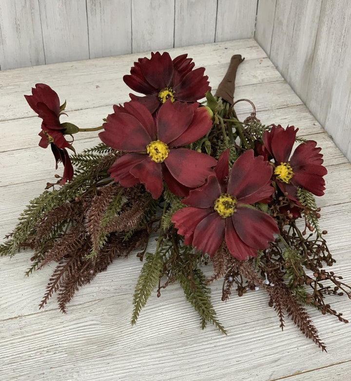 Burgundy wine Cosmos and greenery - Greenery Market
