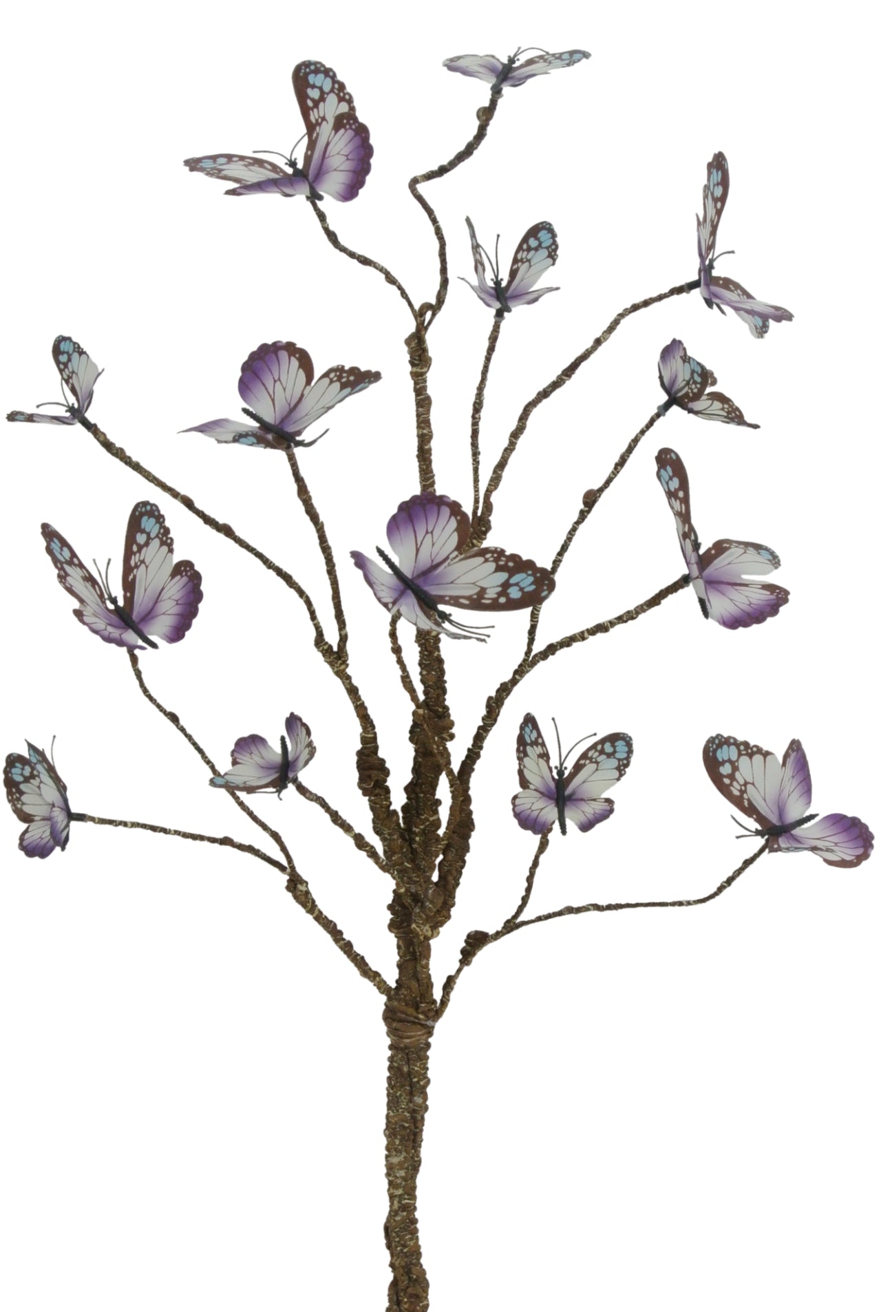 Butterfly twigs bush - lavender white blue - Greenery MarketArtificial Flora82644-LV