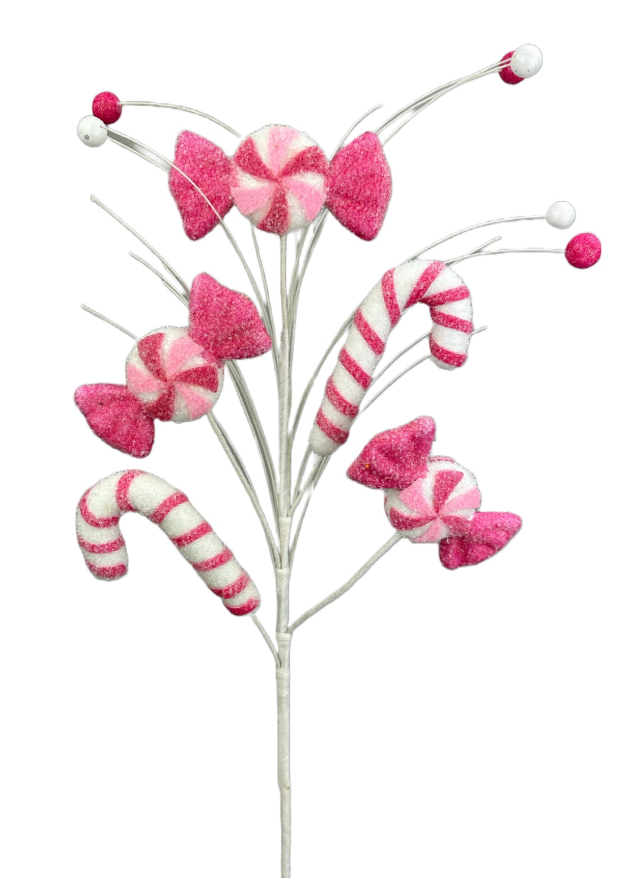 Candy cane and peppermint spray - pink - Greenery MarketPicks85669pkbt
