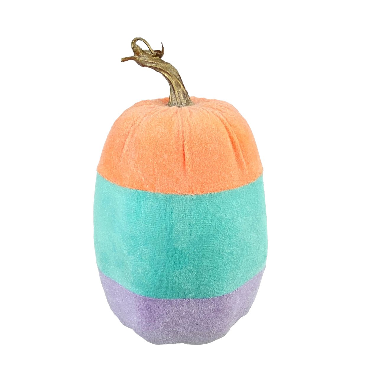 Candy corn orange, mint, and purple pumpkin 10” - Greenery MarketPicks56696ORMIPU