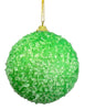 Candy sugared icy green ball ornament - Greenery Market85678LTGN
