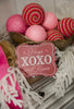 Candy sugared pink ball ornament 4” - Greenery Market85678PK
