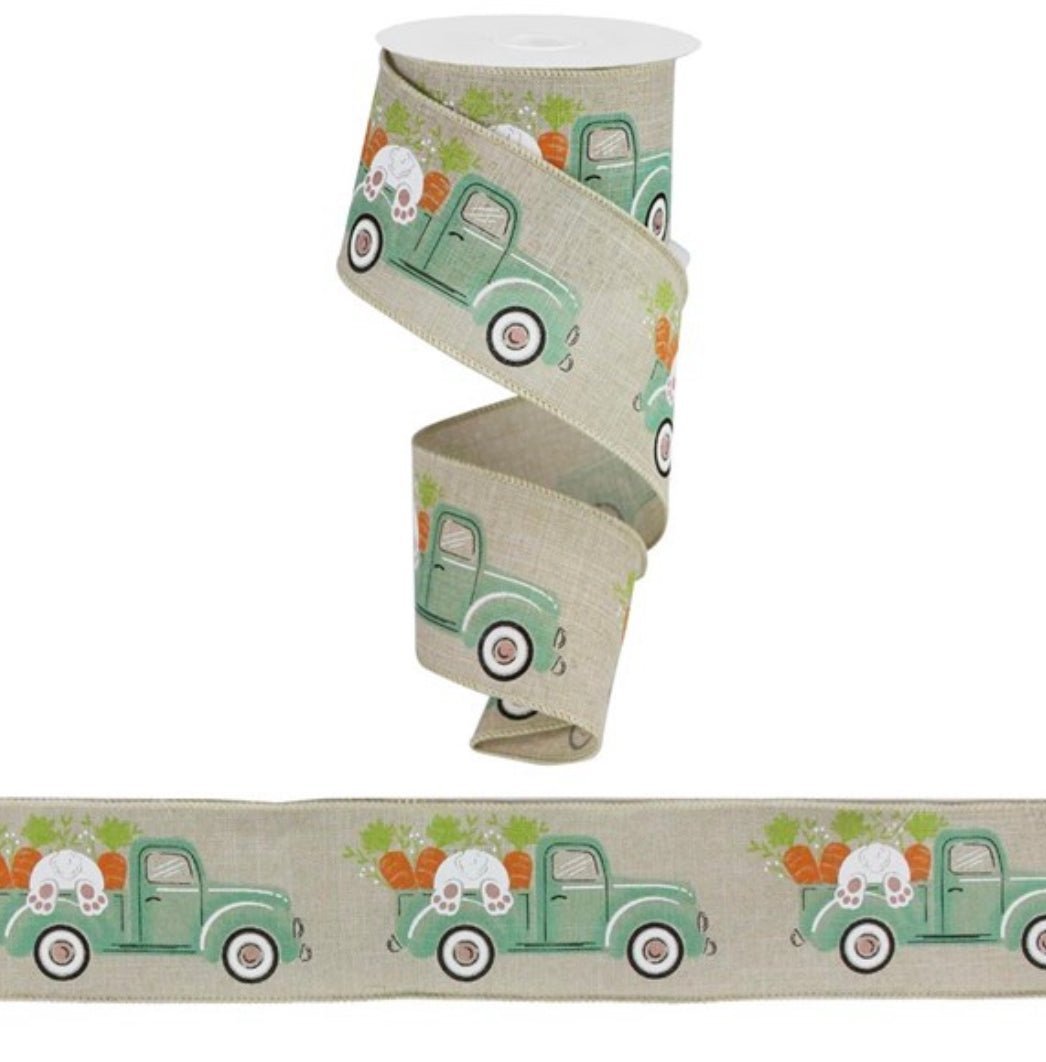 Carrots Easter bunny in truck ribbon, 2.5