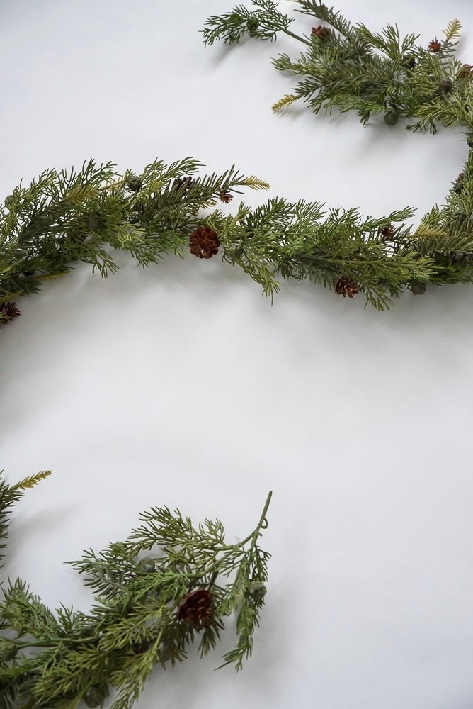 Cedar and cone garland 6’ - Greenery Marketgreenery26108