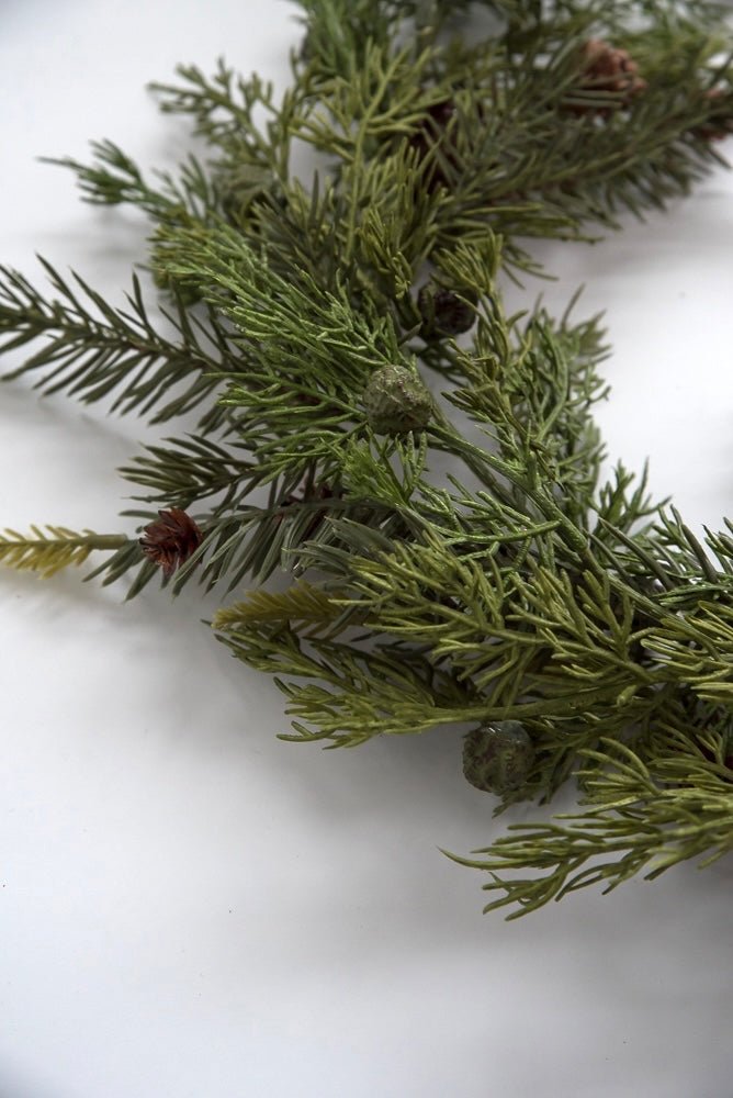 Cedar and cone garland 6’ - Greenery Marketgreenery26108