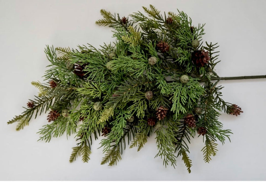 Cedar and cone spray - customer favorite every year - Greenery Marketgreenery26106