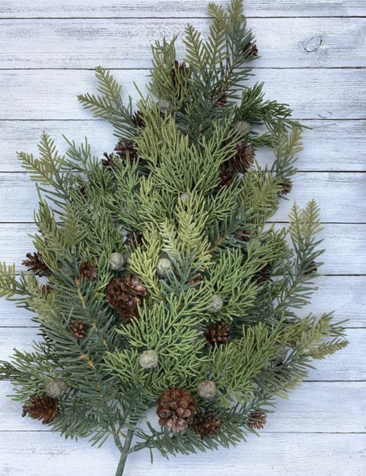 Cedar and cone spray - customer favorite every year - Greenery Marketgreenery26106