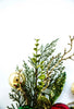 Cedar and mixed greenery red, green, and gold ornaments - Greenery MarketChristmasXg964-rggo
