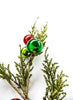 Cedar spray with red, green, and gold ornaments 26” - Greenery MarketChristmasXg962-RGGO