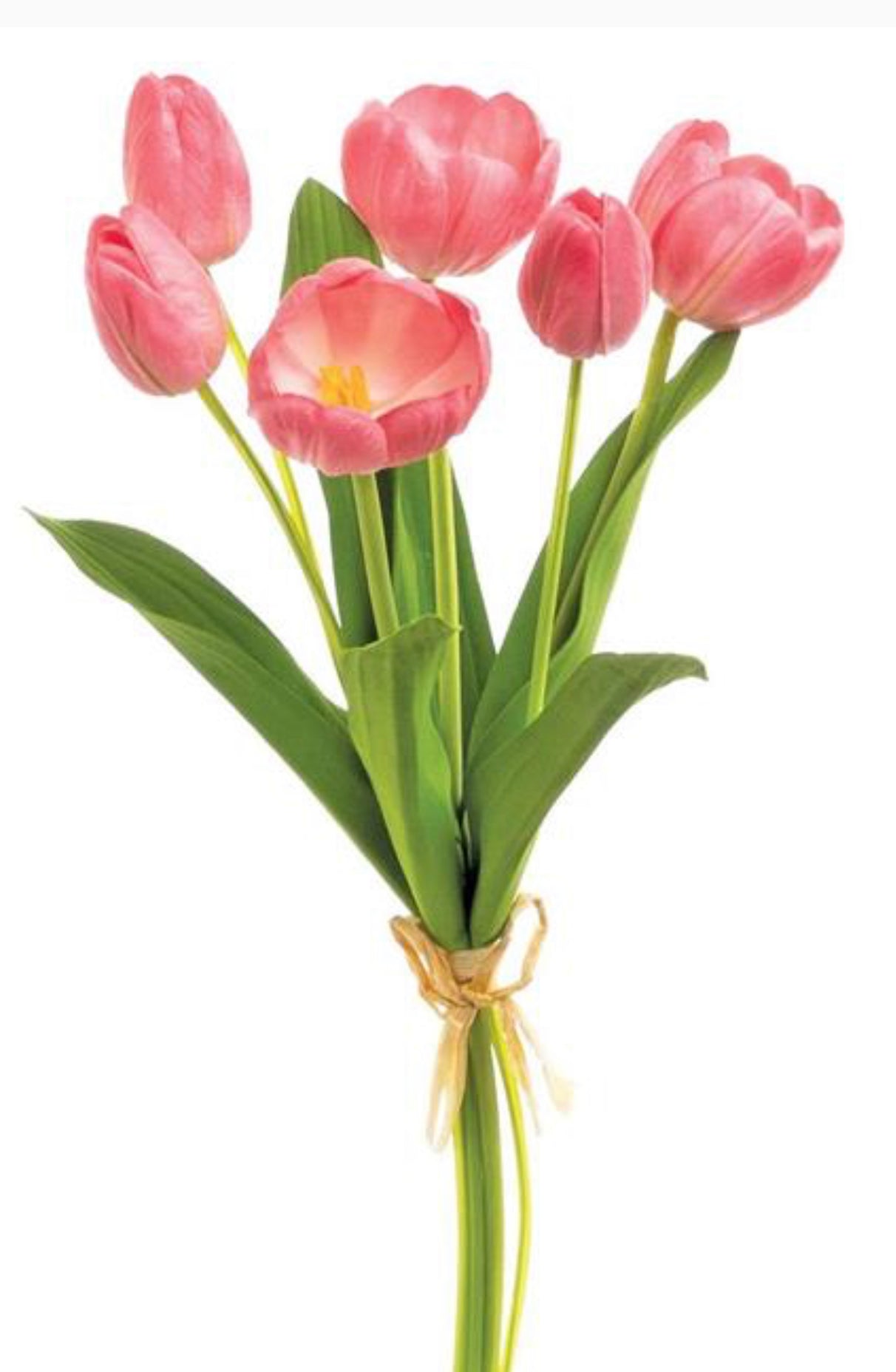 Cerise pink real touch tulip bundle - Greenery Market3876-cer