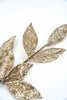 Champagne sequin and micro beaded leaves spray - Greenery MarketMTX68898 CHAG