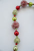 Christmas ball garland - red green - Greenery MarketChristmas84670GA5