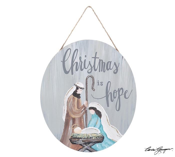 Christmas is hope nativity sign - Greenery Market9742761