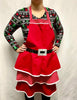 Christmas Santa Claus apron with pocket - Greenery Market9745596