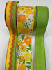 Citrus Brights floral bow bundle x 3 wired ribbons - Greenery MarketWired ribbonCitrusfloralx3