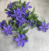 Clematis hanging vine bush - purple - Greenery Marketartificial flowers27431