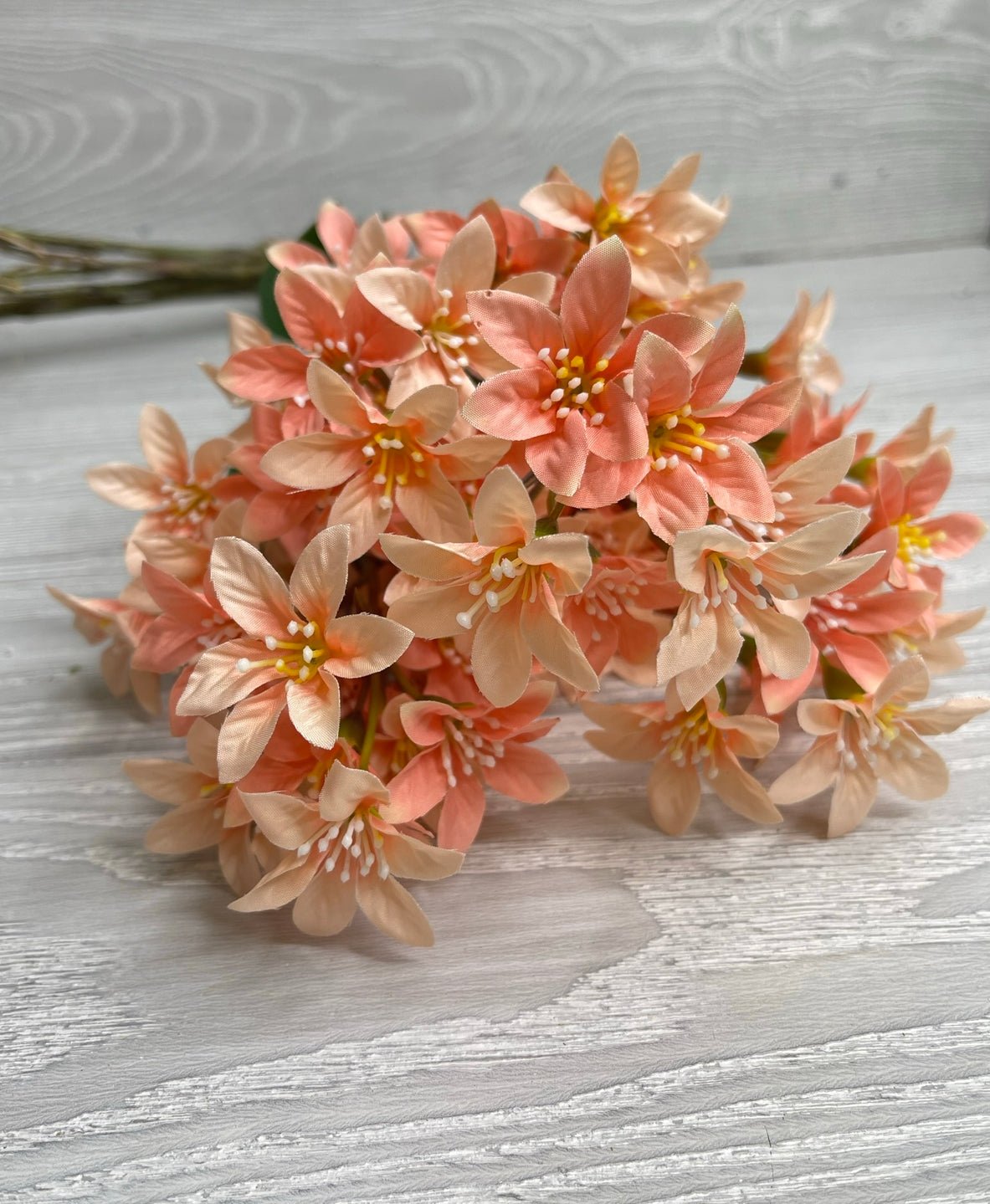 Cluster flower bundle x 3 coral peach - Greenery Marketartificial flowers26843