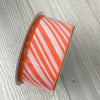 Coral and white stripe wired ribbon 1.5” - Greenery MarketRibbons & Trimrx91398k