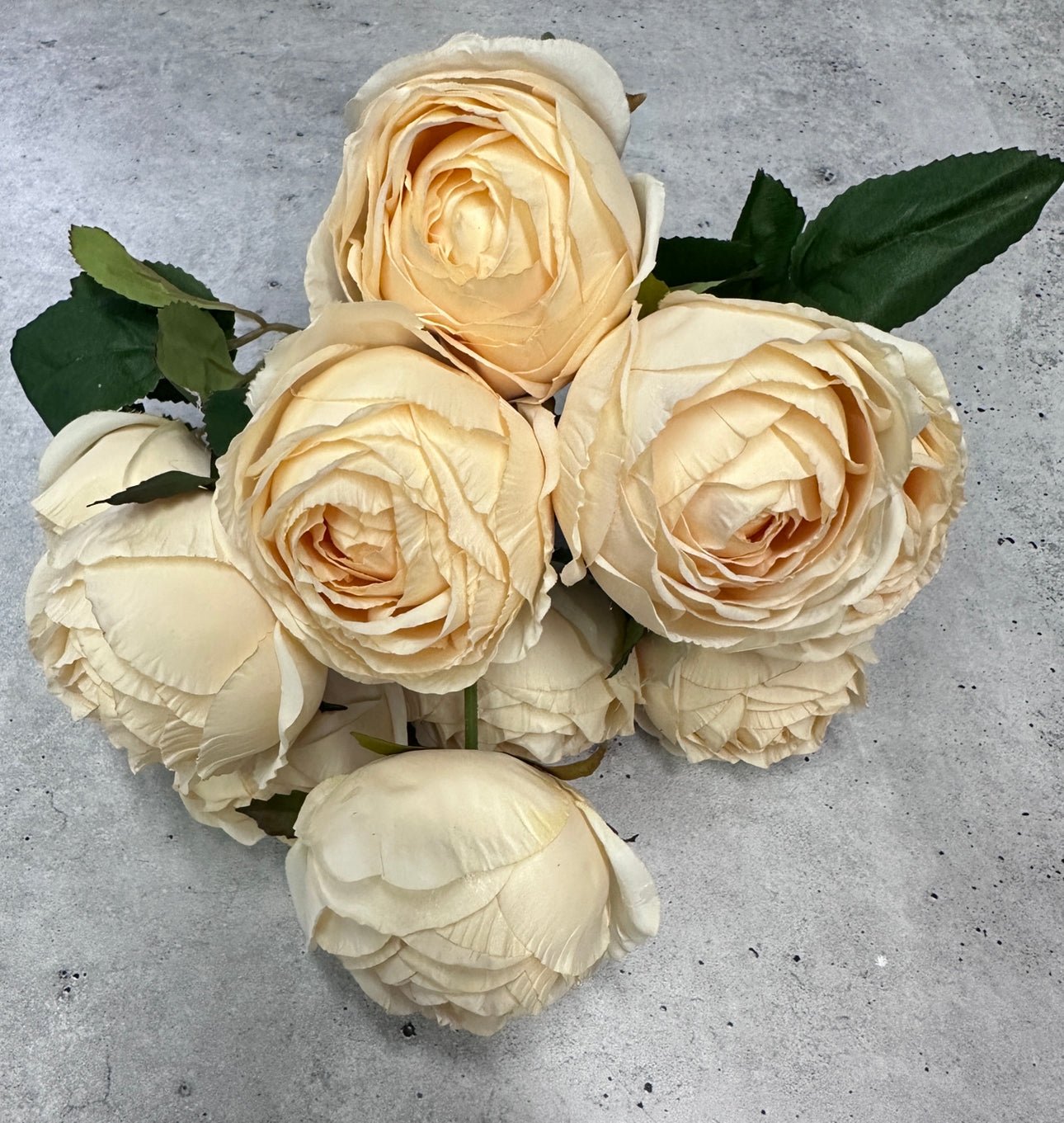 Cream cabbage rose bush - Greenery Marketartificial flowers26905
