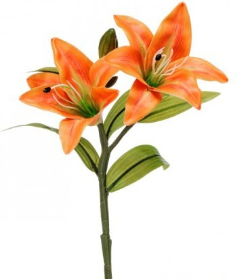Day lily flower spray - orange - Greenery MarketArtificial FloraMTF24394 ORNG