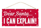 Dear Santa I can explain sign - Greenery MarketWinter and ChristmasAP8152