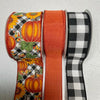 DIY bow making bundle - plaid pumpkins - Greenery MarketRibbons & TrimBlackwhitepumpkinx3