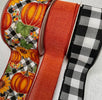 DIY bow making bundle - plaid pumpkins - Greenery MarketRibbons & TrimBlackwhitepumpkinx3
