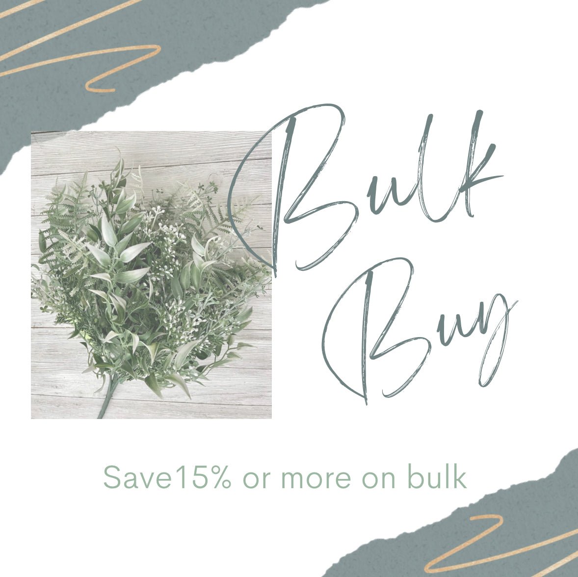 Everyone’s favorite Mixed greenery bush, white tips - Greenery Marketgreenerygm1115 x 12